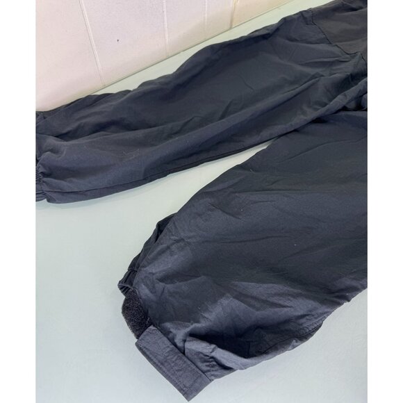 Rail Riders Hiking Pants M Belted 100% Nylon Black Double Knee Adjustable Jogger - Picture 10 of 13